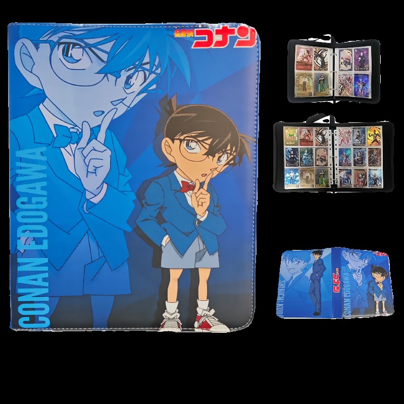 九宫名侦探柯南卡册匠卡皮质x拉链活页大容量卡牌收藏收纳册可定