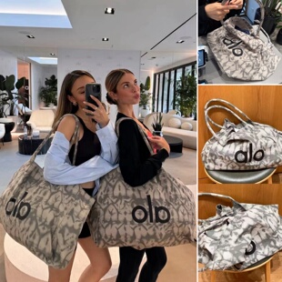 美国alo瑜伽包帆布包大容量日常户外通勤运动托特包肯豆同款 现货