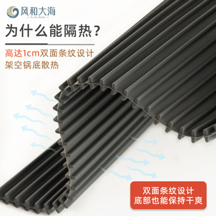 加厚硅胶卷帘沥水垫厨房耐高温隔热垫吧台垫杯子控水防滑防烫垫子
