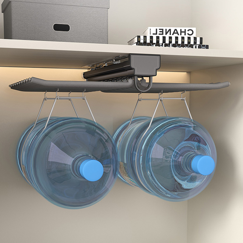 裤架伸缩多功能衣柜内置滑轨w抽屉式家用侧装顶装裤抽挂裤五金配