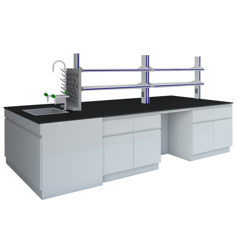 实验室工作台钢木实验台r理化板台面全钢化验桌子家具试验中央边