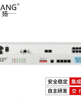 博扬 BY-8E1 PCM电话语音复用设备 E1转8路电话FXO/FXS 机架式