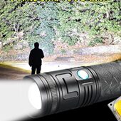 白激光超亮强光手电筒充电户外远射t40多功能照知了猴镭射小钢炮