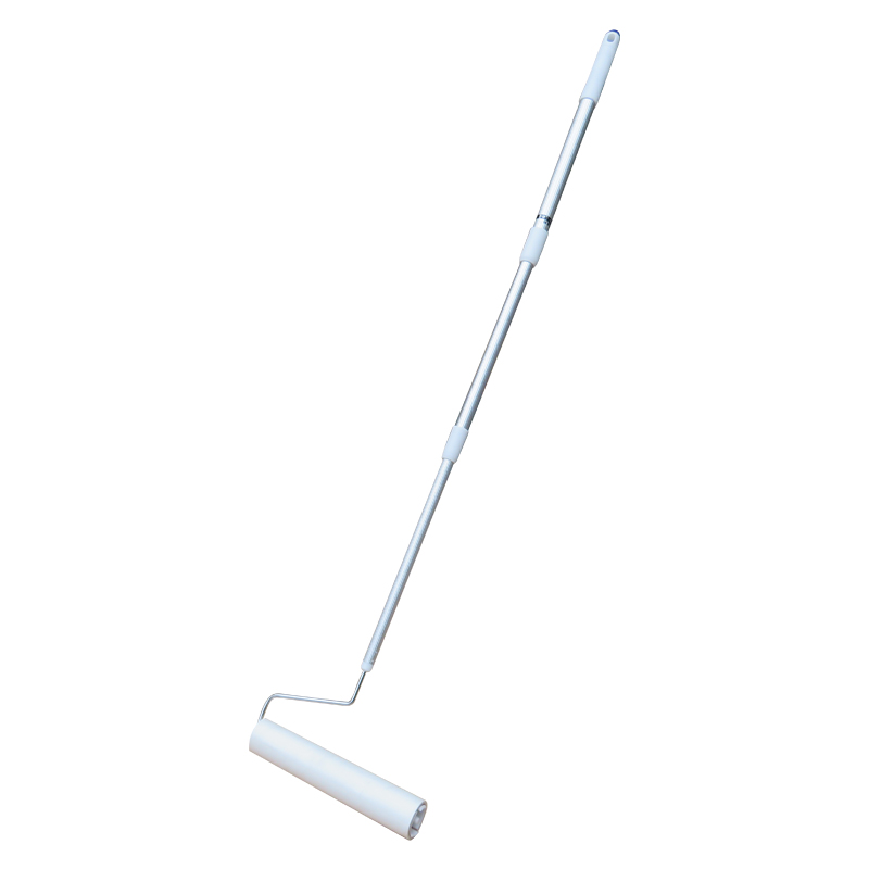 24厘米地板粘毛滚加长伸缩除尘滚粘毛器尘纸地板滚筒杆.纸粘毛斜