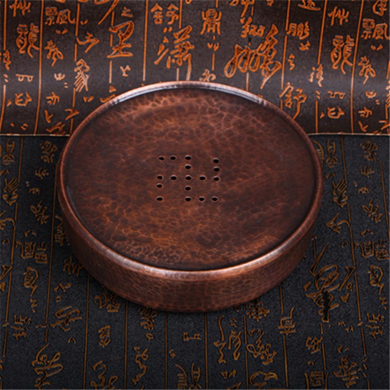 铜茶洗纯铜大号茶盂水盂带盖z建水壶承干泡台茶盘手工茶具零配