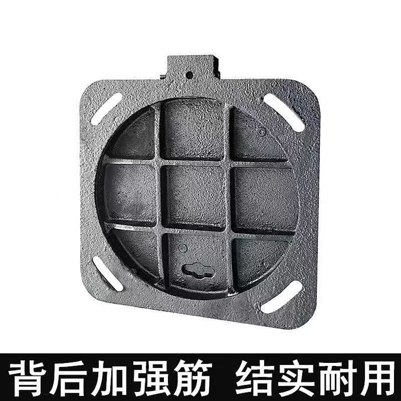 球墨铸铁a化粪池井盖防臭检查口专用圆形方形轻型家用铸铁化粪池