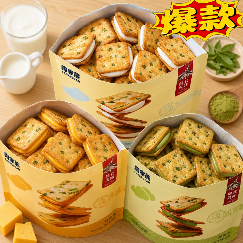 云朵牛轧饼三口味拉丝软糯