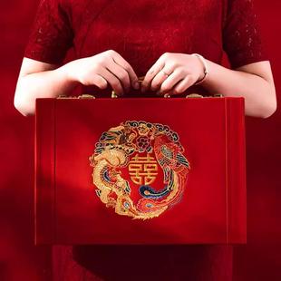 现金礼金盒 感装 结婚高档实木礼金箱提亲聘礼装 彩礼钱盒子订婚仪式