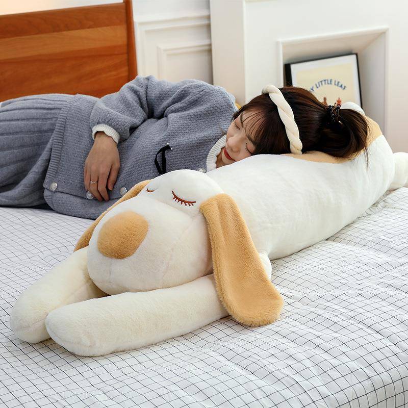 大娃娃女生公仔床上大号睡眠抱枕可爱趴趴狗长条抱枕毛绒玩具大号