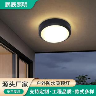 户外防水吸顶灯led简约走廊阳台玄关吸顶防潮灯厂家