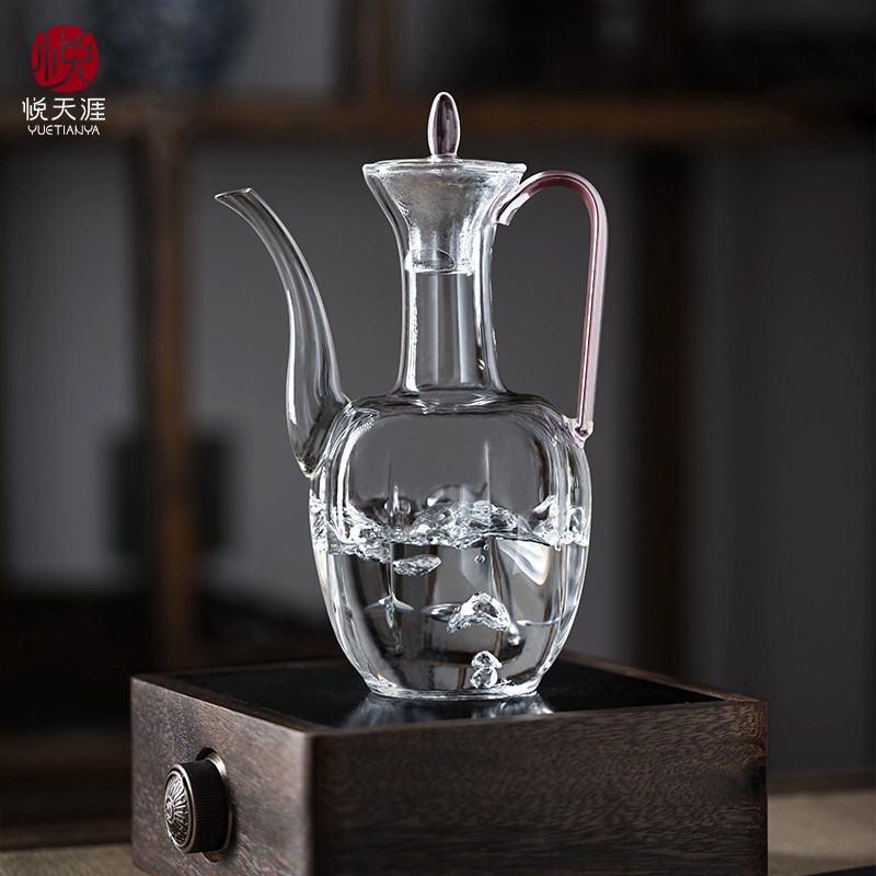 彷宋中式茶壶贵妃壶喝茶家用老式茶壶透明玻璃耐高温小青柑