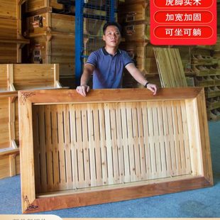 湖南人实木烤火箱电火柜火桶火炉家用长方形电取暖器木制可躺冬天