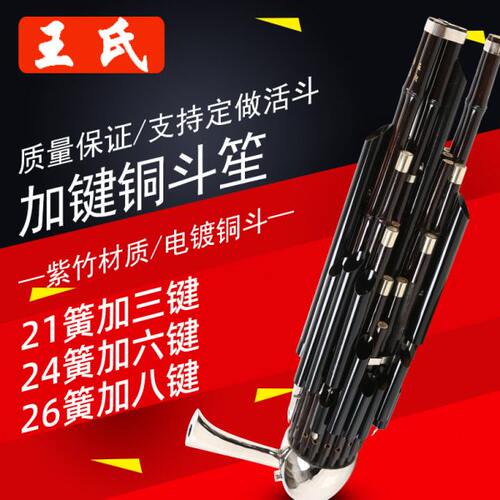 天津王氏笙乐器初学者21簧24簧26簧36簧加键笙扩音铜斗笙