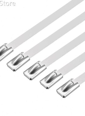 25pcs 30 Inch Stainless Steel Cable Zip Ties 0.18 Inch Width