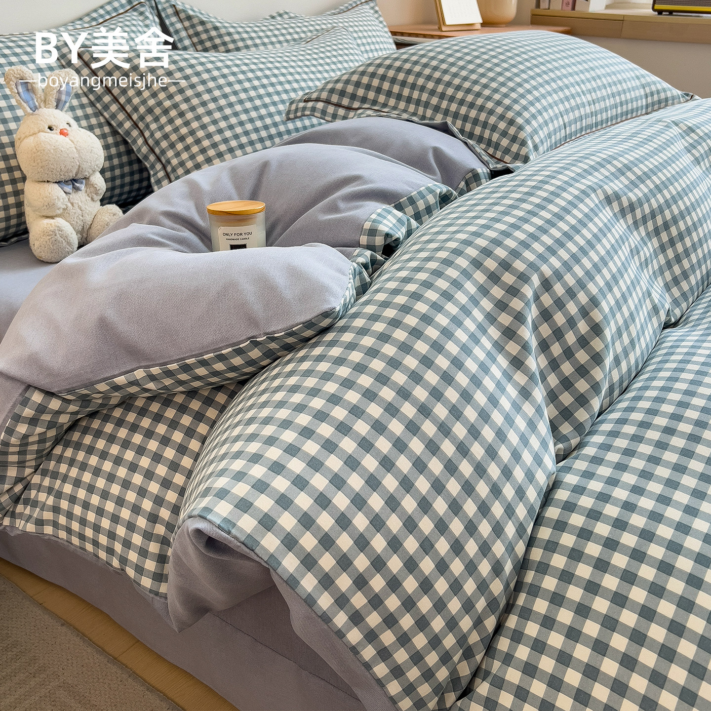 加厚磨毛被套纯棉全棉单件150x200x230cm单人被罩秋冬季2025新款