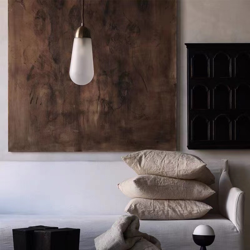 纯手绘油画旧笔记客厅侘寂风挂画后现代极简入户玄关装饰画赤贫风