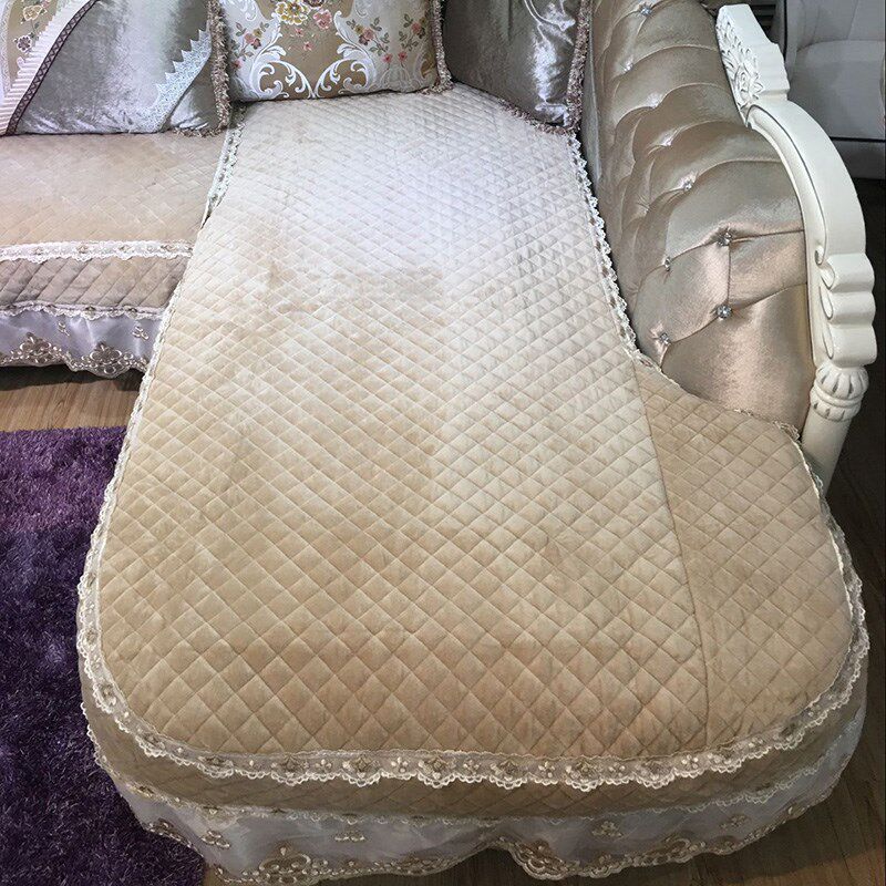 欧式沙发垫全包罩通用型简欧布艺毛绒坐垫防滑沙发罩