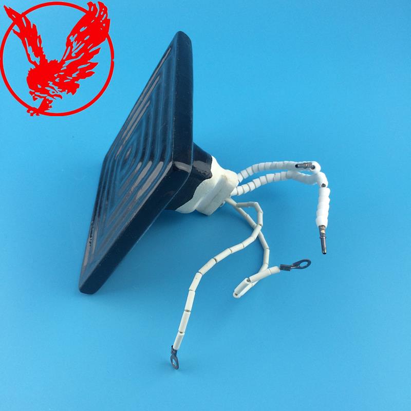 带测温线埋入式远红外陶瓷加热板吸塑机陶瓷发热砖辐射元件加热瓦