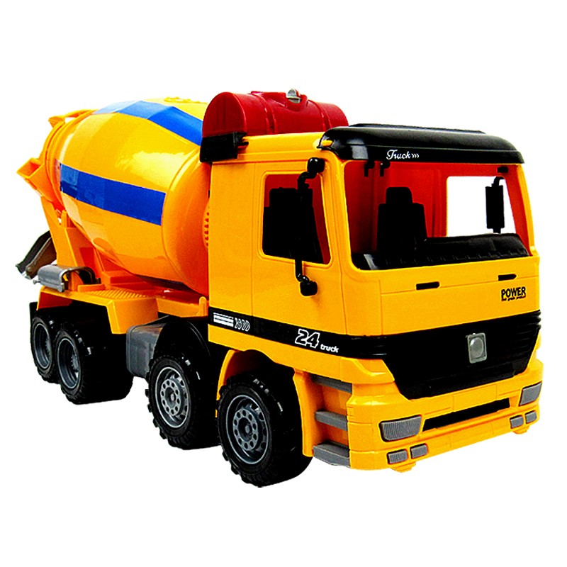 垃圾车儿童工程车挖土机男孩水泥搅拌车惯性车压路机吊车