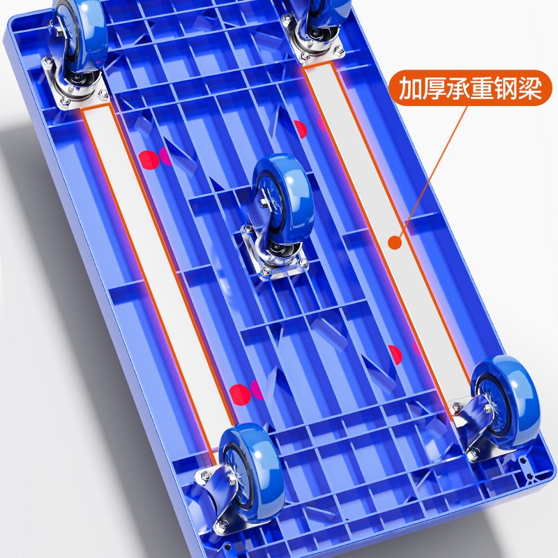小推车拉货平板车手推车搬运车家用手拉车拖车折叠便携快递小拉车