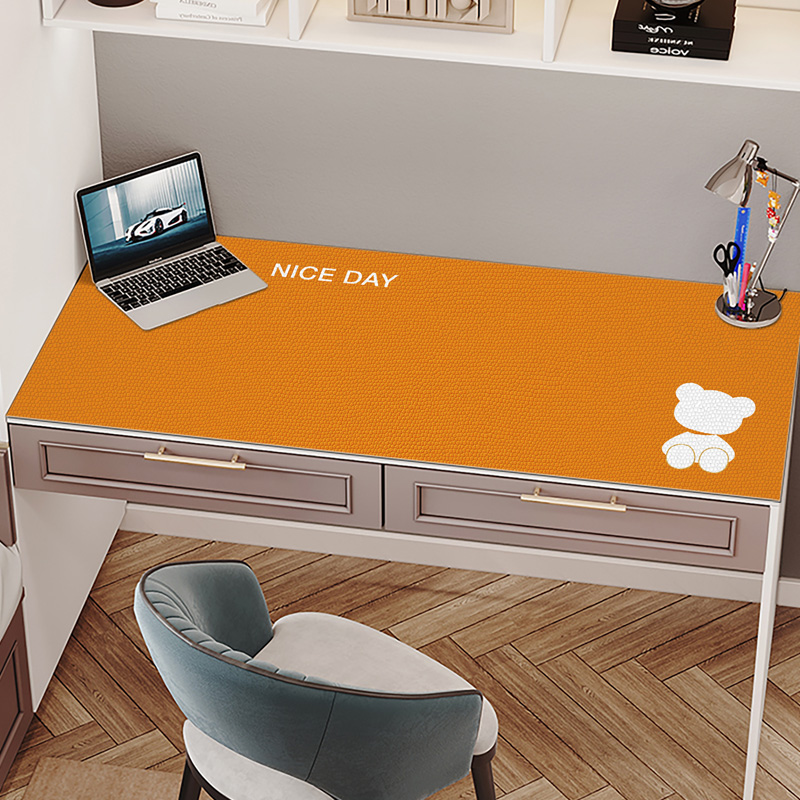 防水书桌垫in学生宿舍儿童办公桌学习壁纸c皮革电脑桌面保护垫