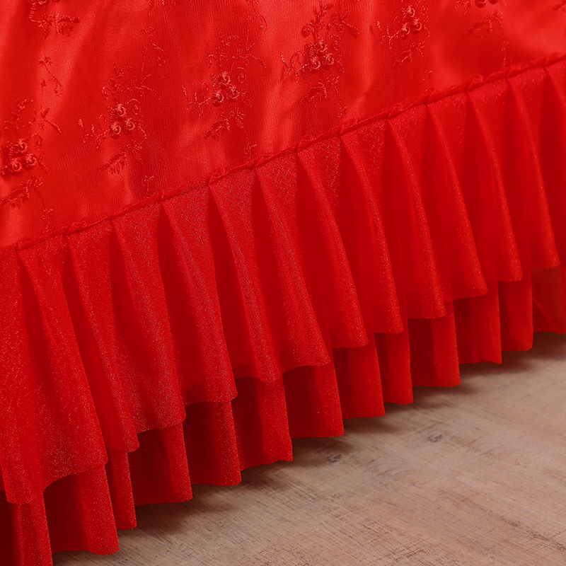 婚庆电视柜罩长方形客厅家用防滑防尘垫桌布艺蕾丝现代盖布