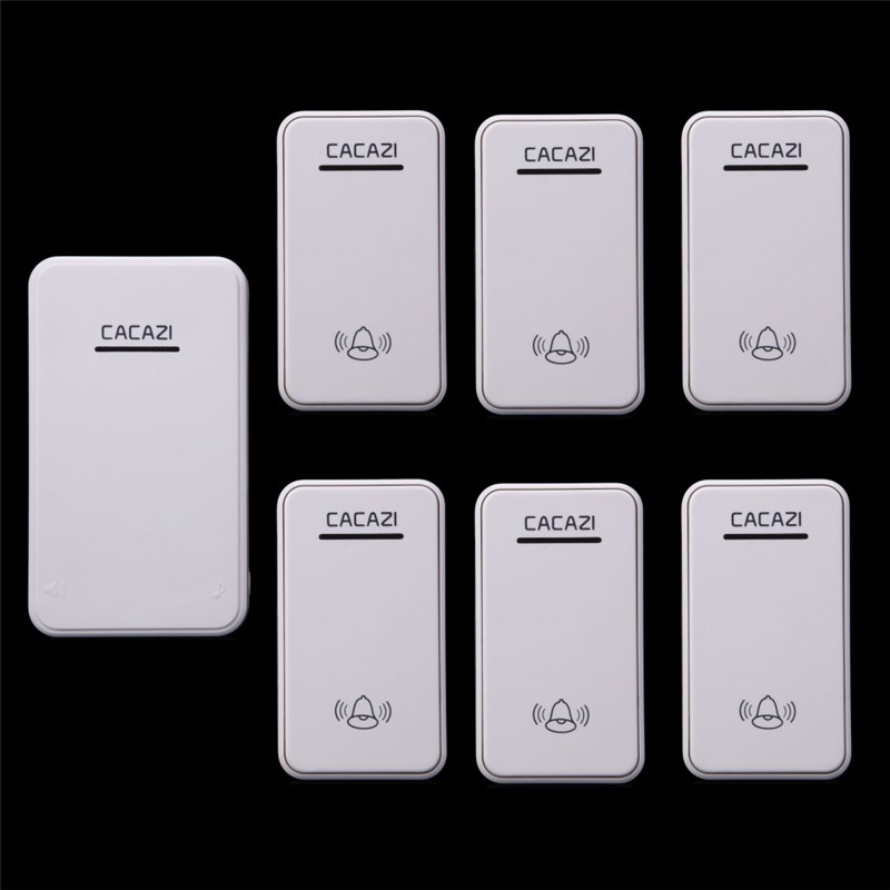 无线门铃 遥控门铃 家用 免电线 电子呼叫器门铃 6拖1 6拖2 6拖3