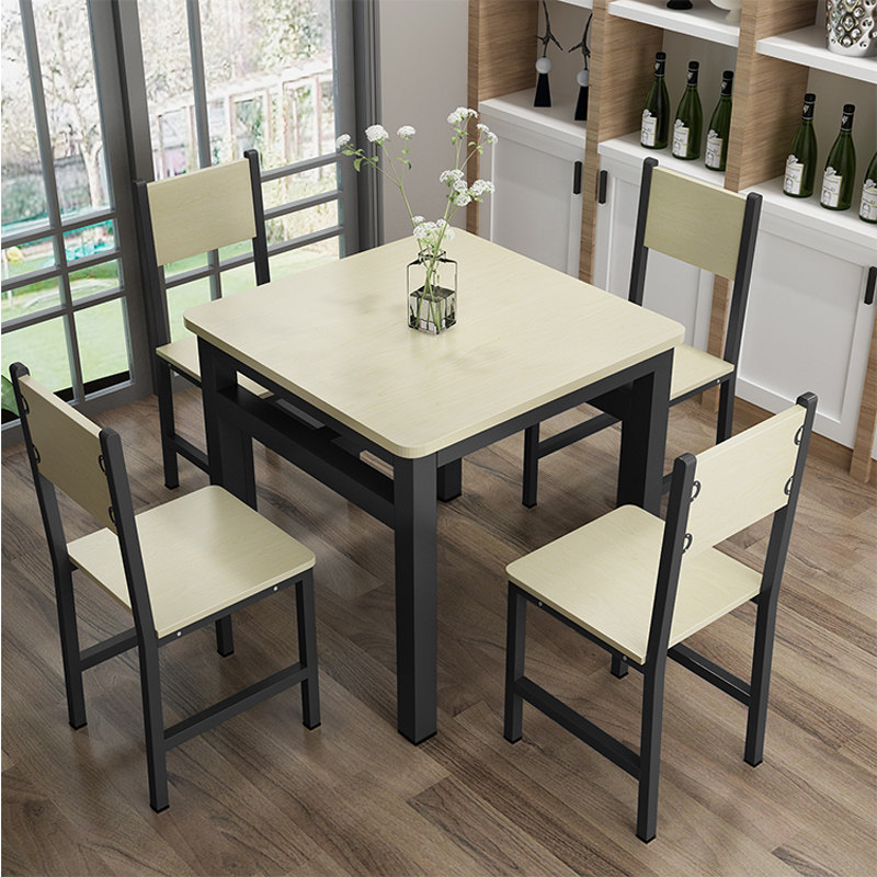 餐桌椅家用小户型正方形饭桌小吃店四方桌子餐馆快餐桌椅,住宅家具,板木餐桌,淘宝优惠券,粉丝福利购,淘宝优惠卷