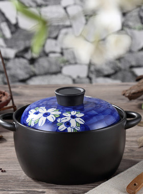 福传卡通小猫日韩陶瓷砂锅石锅拌饭耐热炖汤锅煲仔饭明火