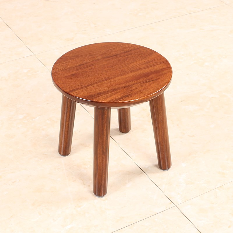 简韵 乌金木小 圆形板凳茶几凳矮凳方凳茶水凳全实木餐凳