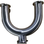 快装 型械度型弯管 型三通卫生级焊接卡盘式