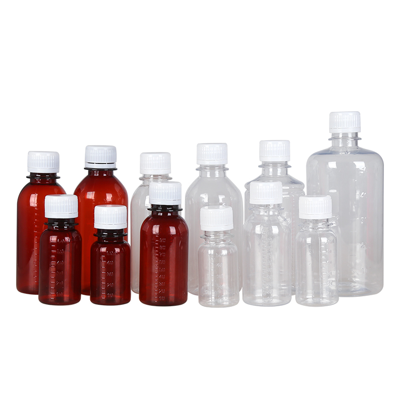 100 毫升带刻度液体塑料瓶小瓶子分装瓶带盖小药瓶