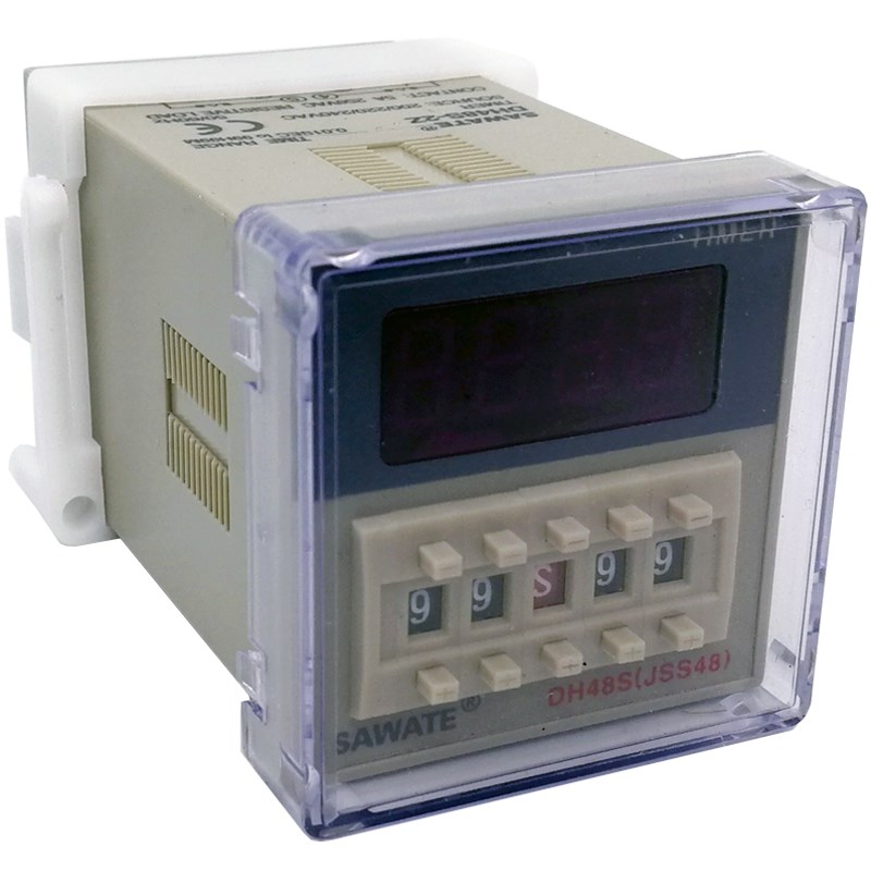SAWATE电子数显高精度时间继电器DH48S-2Z全自动延时计时器定时器