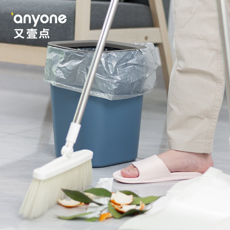 垃圾桶大容量家用无盖带压圈大号客厅厨余桶卫生间办公室特厚纸篓