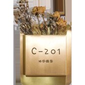 创意金属门牌号码 饰牌子民宿别墅住宅田园包间牌 牌数字装