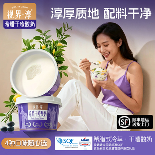 儿童冷萃希腊酸奶碗酸奶干酪 视界淳干噎酸奶官方旗舰店正品