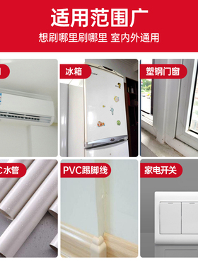 水性塑钢漆白色塑料门家电翻新改色喷漆油漆