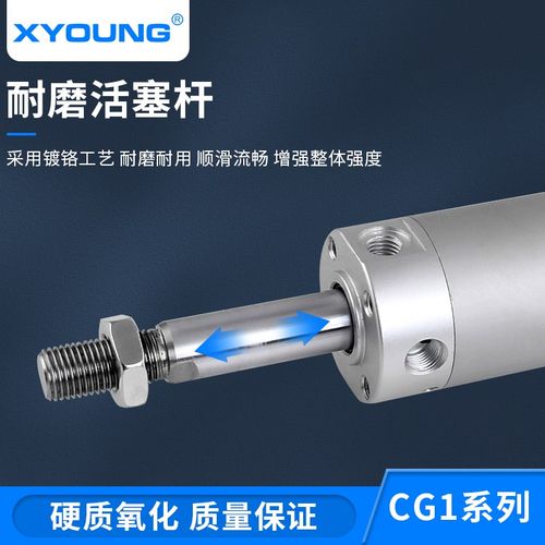 气缓冲铝合金迷你气缸G75气动带磁轻型气缸GZ