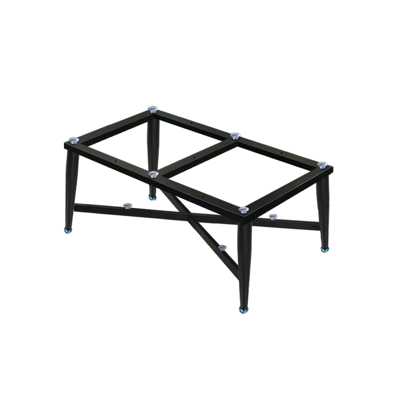 层岩板茶几腿玻璃矮桌脚瓷砖实木板桌架大理石金属支撑底座