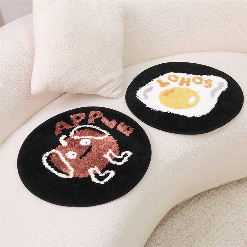 簇绒椅子垫沙发垫子四季通用办公室防凉久坐防滑坐垫爱毛绒