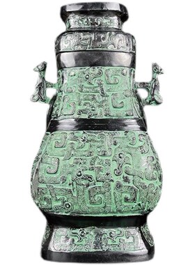 青铜器春秋战国羊方壶 莲叶方壶 颂壶中州王方壶等礼品