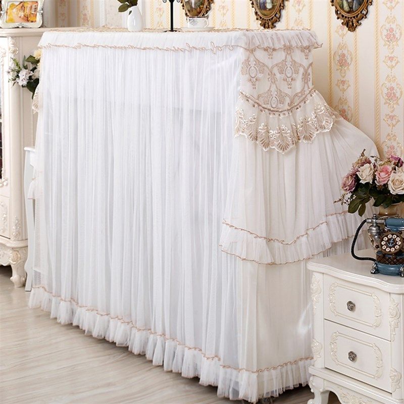 欧式蕾丝钢琴罩全罩 钢琴防尘罩现代钢琴盖布钢琴巾钢琴布