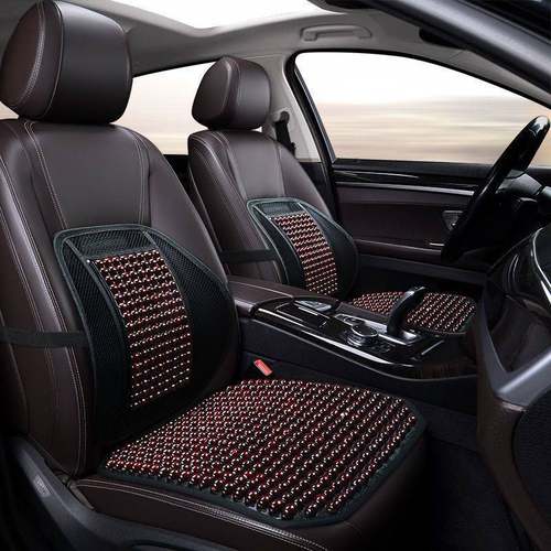 夏季专用木珠汽车坐垫防滑透气免绑通用单张座垫夏天通风珠子凉垫