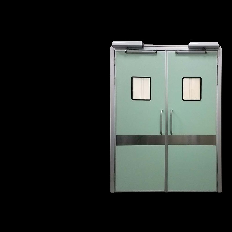 手术室气密门感应门铅板铅玻璃开门推拉门脚感应自动门平移铅门
