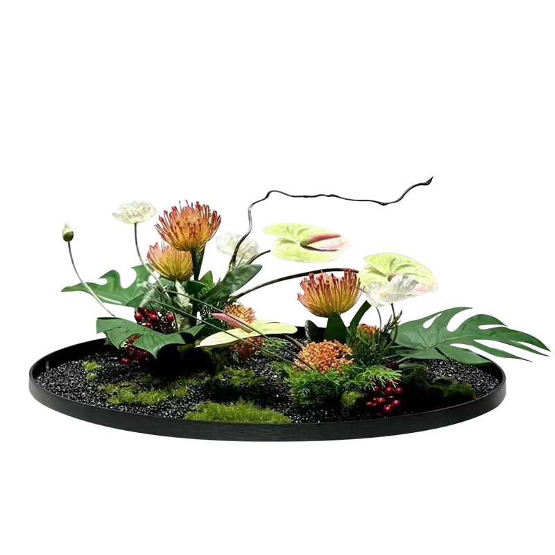 歺餐桌酒店大圆桌中间转盘摆假真客厅微景观装饰,家居饰品,餐桌花艺,淘宝优惠券,粉丝福利购,淘宝优惠卷