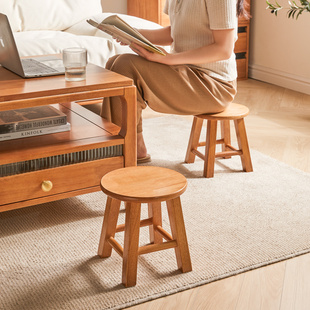 小家用小板凳实木小板凳小型方凳儿童茶几凳客厅矮凳