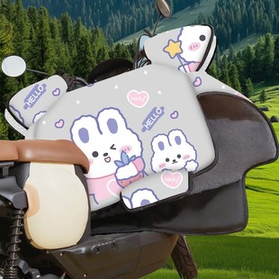 加绒加厚加大保暖摩托电瓶车P防水防风防寒罩新 电动车挡风被冬季