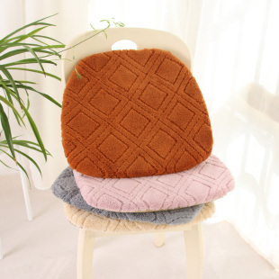 马蹄形坐垫椅子垫乳胶椅垫座垫餐椅垫垫冬季毛绒学生加厚防滑