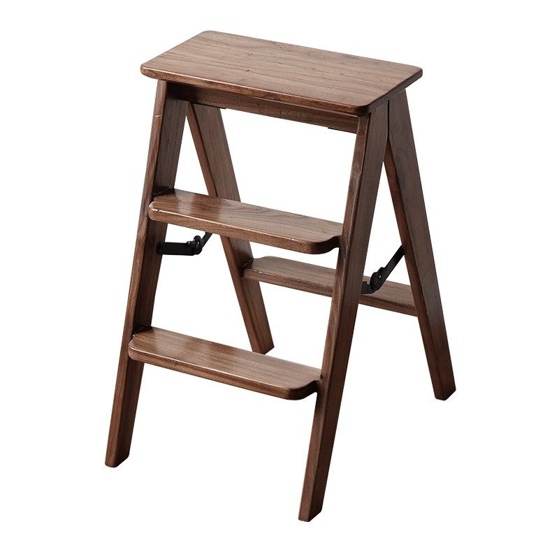 宿藤全实木榆木梯凳家用台阶脚踏梯子两用架边几三步梯,住宅家具,梯凳,淘宝优惠券,粉丝福利购,淘宝优惠卷