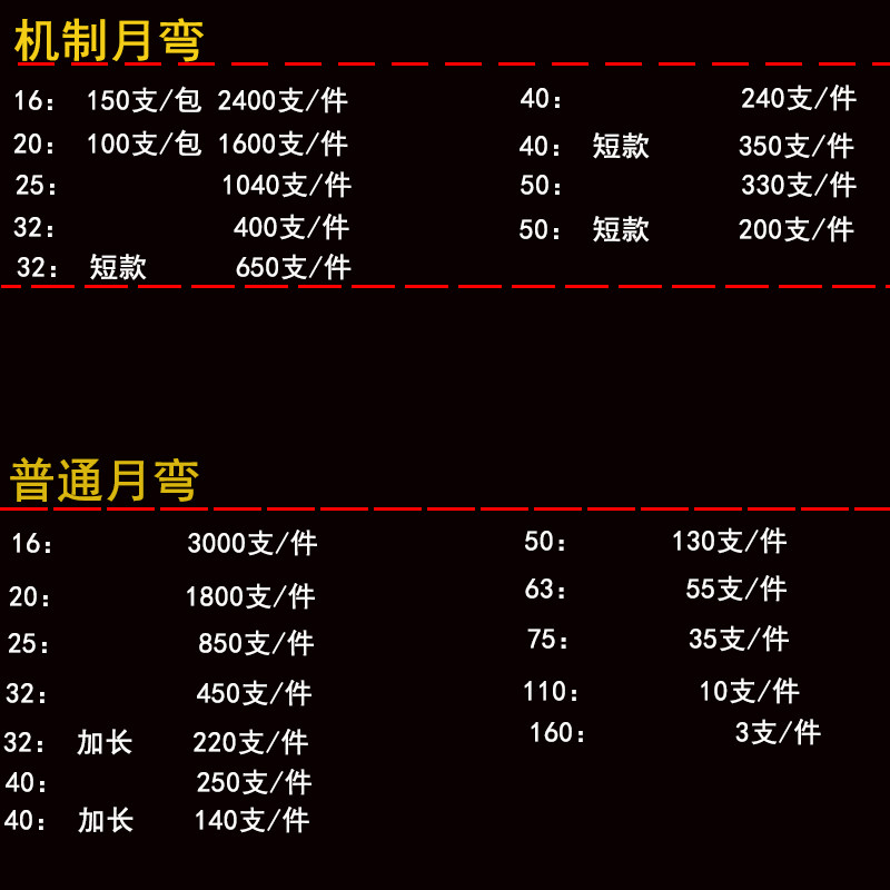 C电线管机制月牙弯头9度机制月弯大弧度机制弯头 2